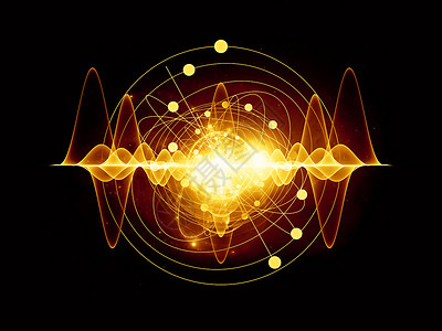 原子虚拟现实开发技术海浪活力教育运动理论量子辐射高清图片