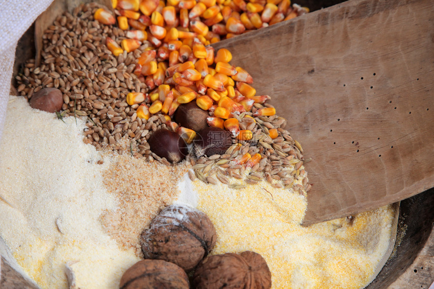秋季收获粮食金子小麦美食农业面包食物收成板栗植物群图片