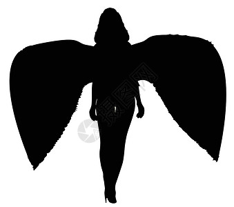 死亡天使之光高跟鞋艺术绘画翅膀短剑女性曲线死亡插画师业力背景图片