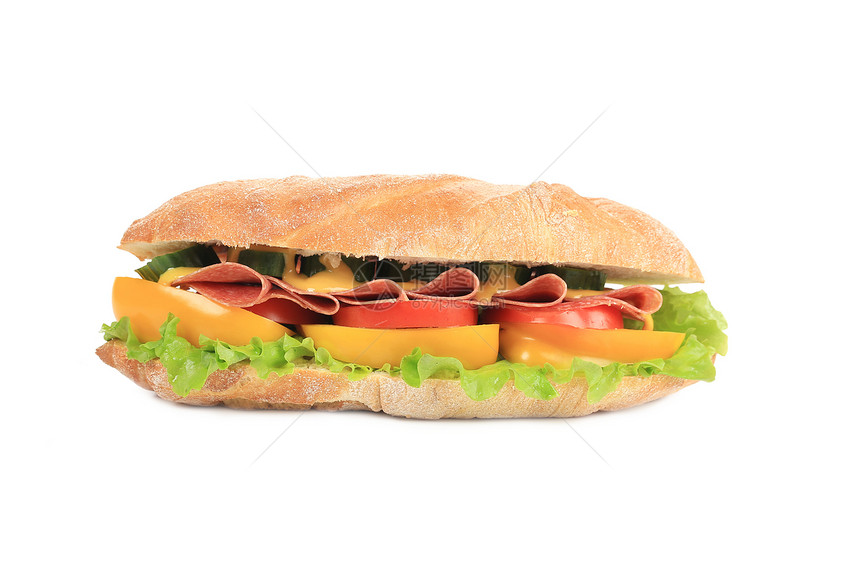 法式面包饼新鲜三明治美食黄瓜小麦小吃午餐青菜食物野餐洋葱胸部图片