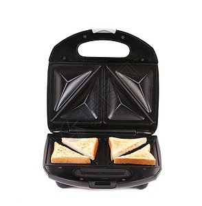 配面包的三明治机背景图片