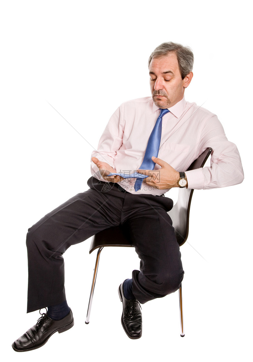 担心的商业办公室管理人员衬衫座位雇主椅子男性成人工作图片