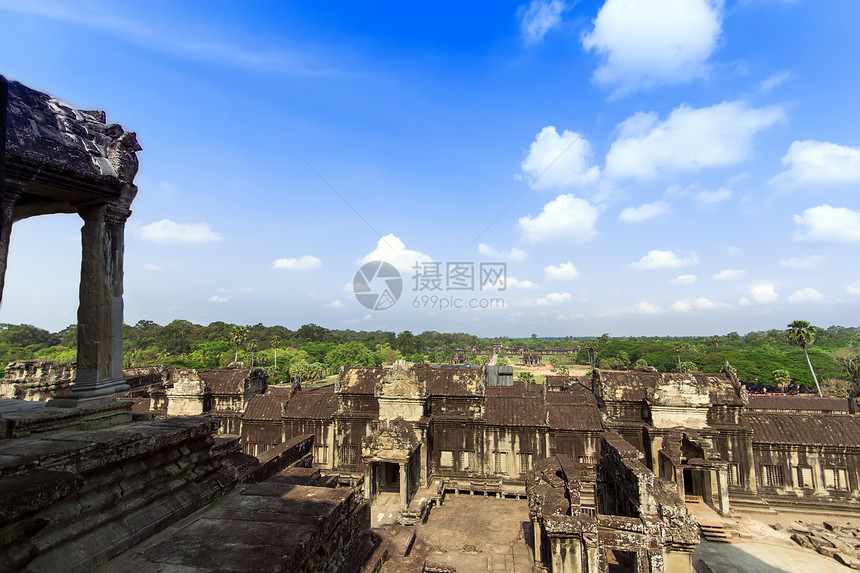 吴哥网景世界遗产帝国王国建筑学天空热带寺庙高棉高棉语风景图片