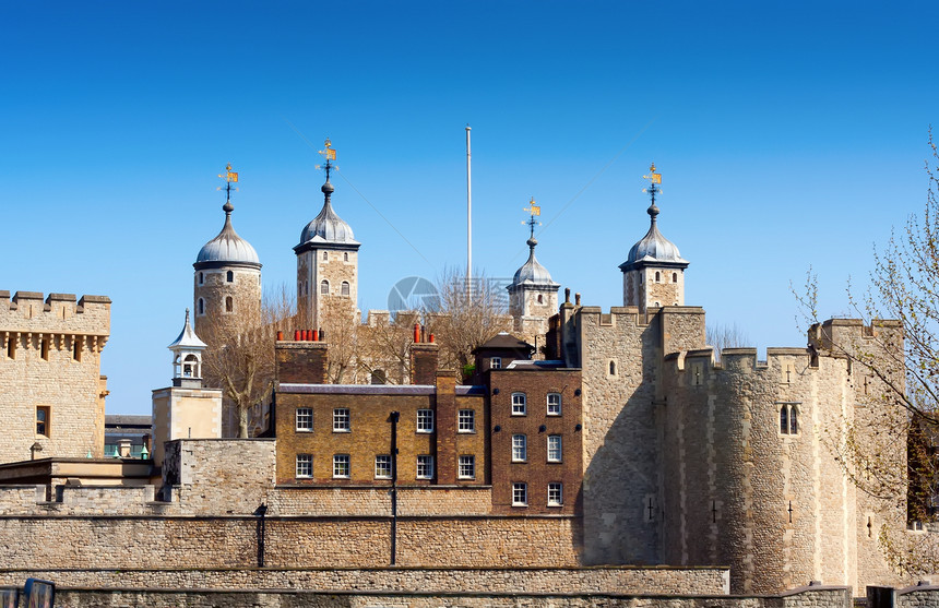 伦敦塔旅行天空城市多云建筑历史性旅游蓝色英语皇家图片