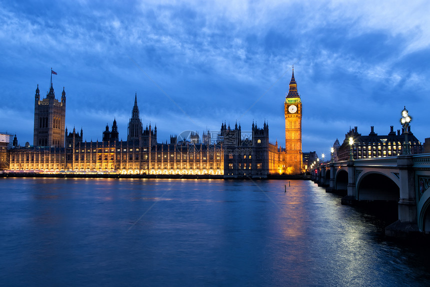夜里大本伦敦城市建筑学议会旅行纪念碑建筑地标首都历史吸引力图片