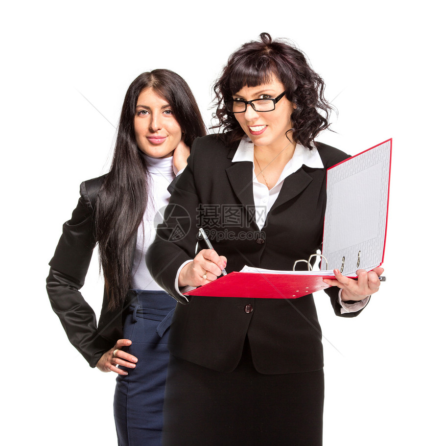 两名商业妇女商务团队老年老板经理教育老师顾问女性讲师图片