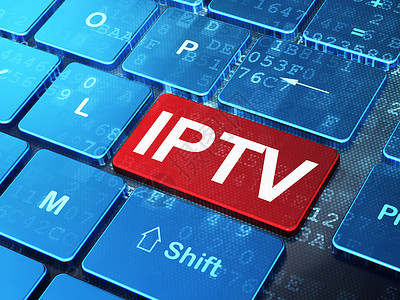 网络发展概念 计算机键盘背景IPTV编程高清图片素材