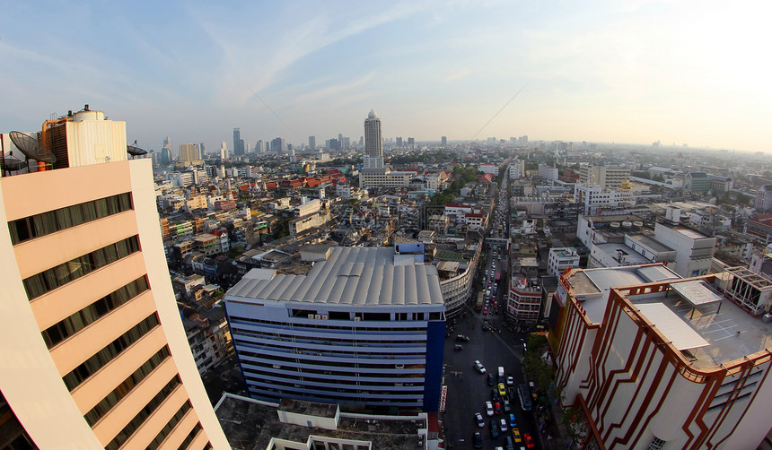 曼谷城市风景日落地方建筑学外观地标旅行天际广场城市省会图片
