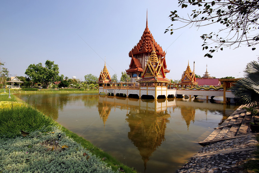 泰国寺庙纪念碑雕像雕塑历史地标奢华建筑宗教旅行宝塔图片