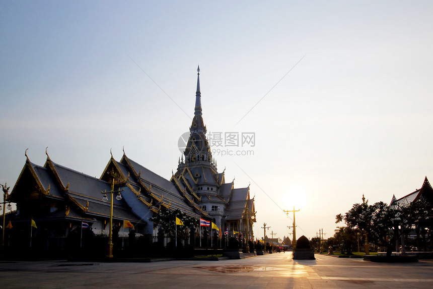 泰国寺庙历史地方外观符号雕塑地标旅游背景雕像贵族图片