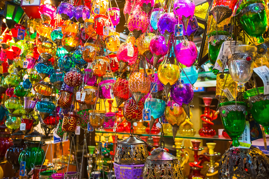 迪拜市的阿拉伯街道灯笼玻璃金属建筑学文化街道艺术灯泡路灯图片