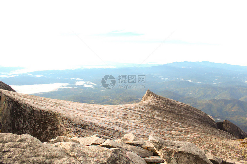 科塔克里雅巴卢国家公园的山峰攀登风景天堂丛林首脑遗产天空蓝色踪迹石头旅行图片