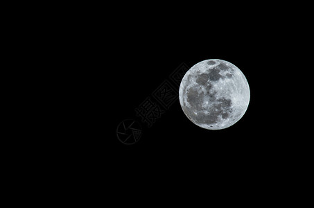 满月月黑色陨石月球天文学天空背景图片