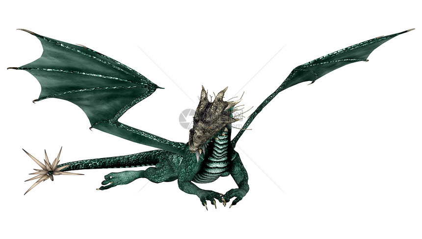 绿龙休息神话插图爬虫魔法文化故事怪物童话动物图片