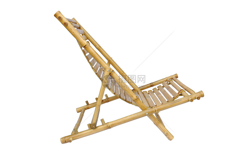 竹子休息椅隔绝椅子海滩座位停留家具长椅花园阳台木头闲暇图片