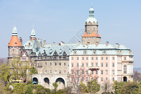 波兰西里西亚Ksiaz宫东欧洲高清图片素材