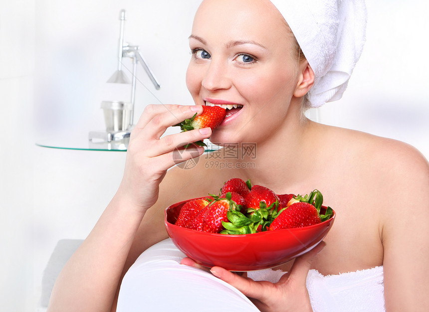 水果饮食钦佩喜悦客厅毛巾减肥小吃卫生沙发脖子营养图片