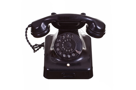 旧黑电话盘子技术服务黑色拨号热线商业听筒白色讲话乡愁高清图片素材