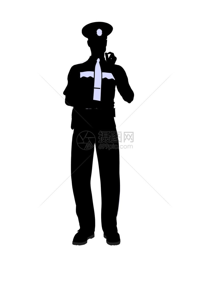 男警官 I 说明Silhouette男人执法徽章警察商业城市艺术剪影部门法律图片