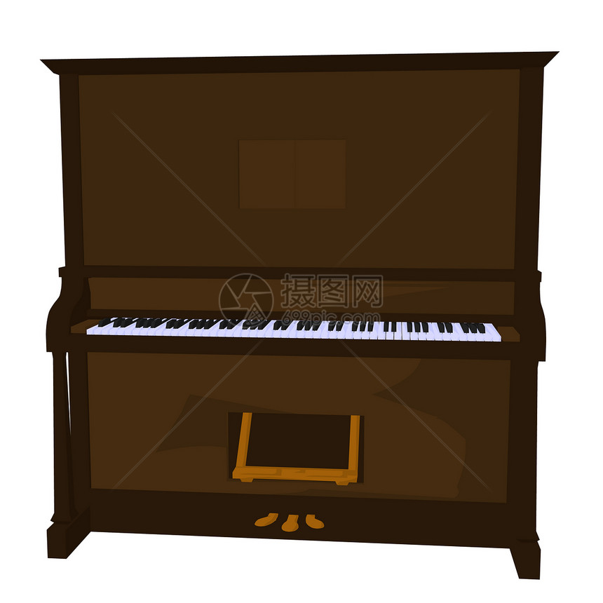 鋼钢琴插图图片