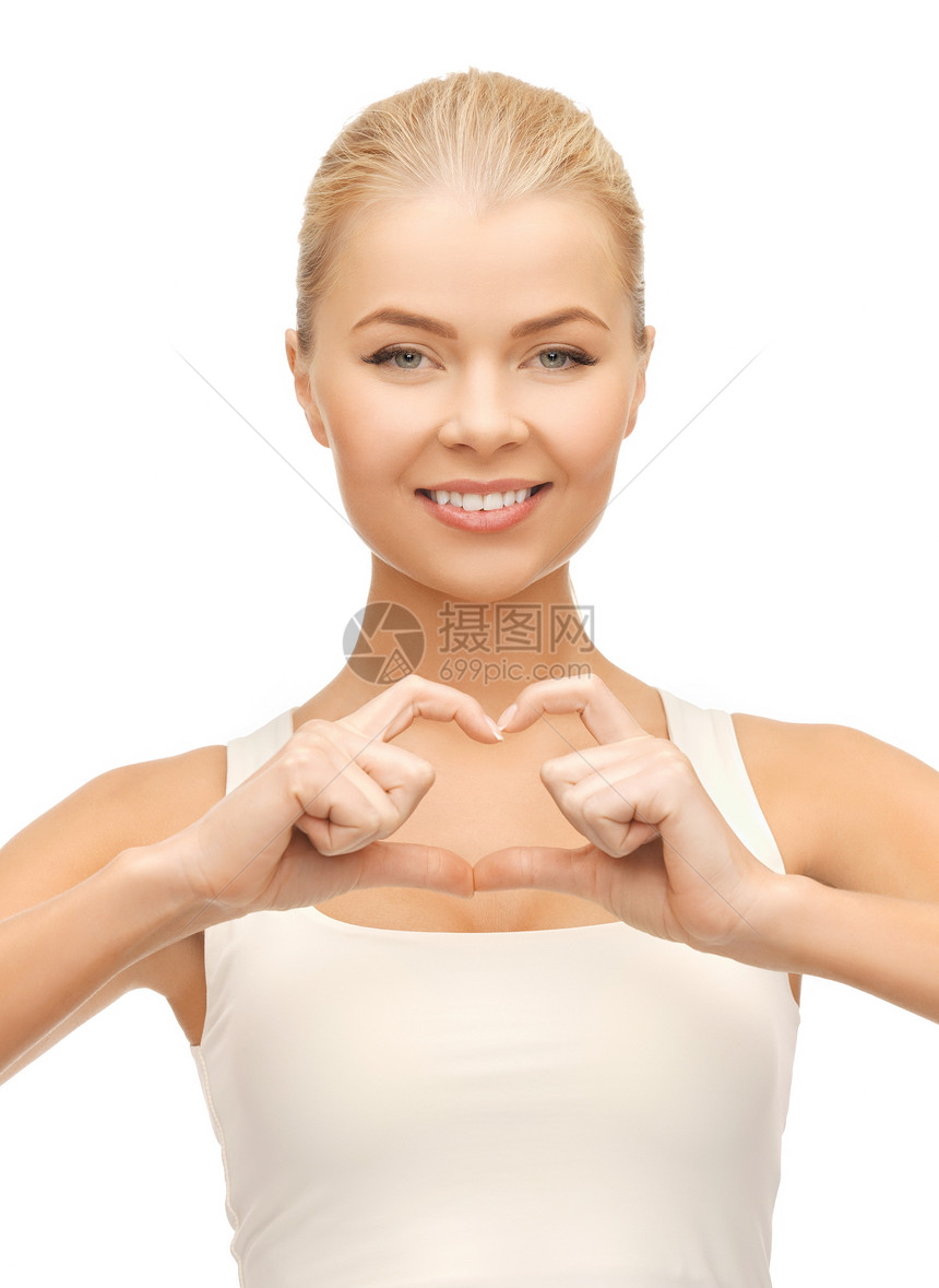 女性显示心脏形状的动作运动治疗心脏病学疾病药品展示攻击恋情胸部卫生图片