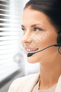 帮助热线服务快乐办公室耳机技术顾问服务台助手微笑商业美丽的高清图片素材