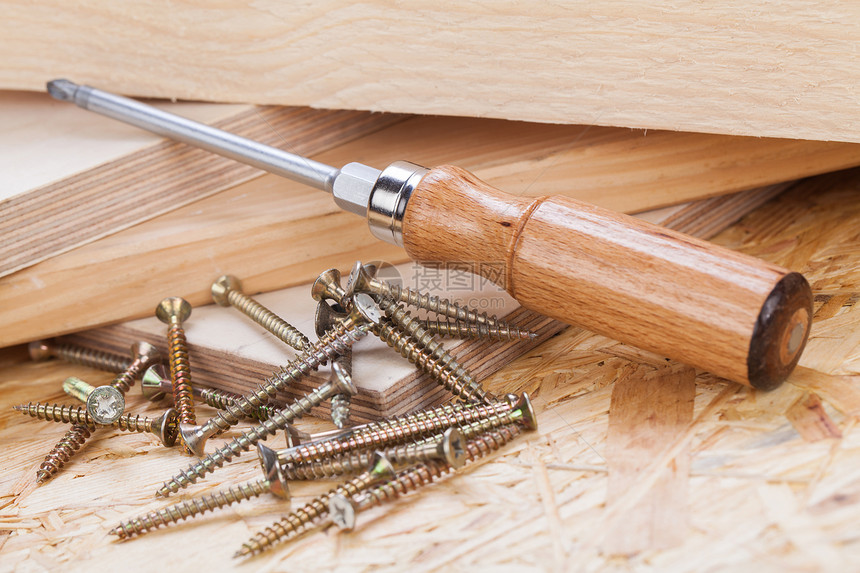 菲利普头螺丝刀和木螺硬件螺丝硬木木头木制品木工工具精神贸易木匠图片