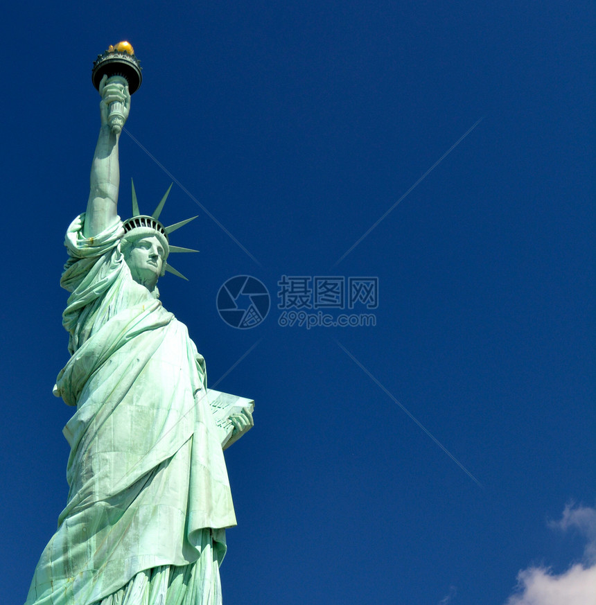 自由女神像  纽约市  49地标火炬国家自由女神自由历史雕像历史性图片