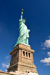 自由女神像  纽约市  49自由女神历史地标国家火炬自由雕像历史性背景图片