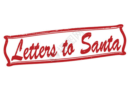 致圣诞老人的信书信红色写作赞成墨水令状橡皮矩形背景图片