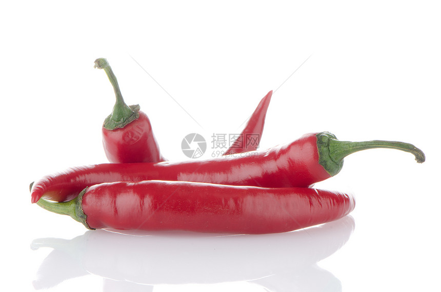 红辣椒辣椒红色蔬菜阴影香料胡椒白色图片