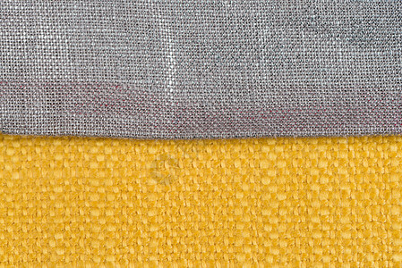 黄黄织物麻布纹理纺织品亚麻黄色材料纤维编织帆布背景图片