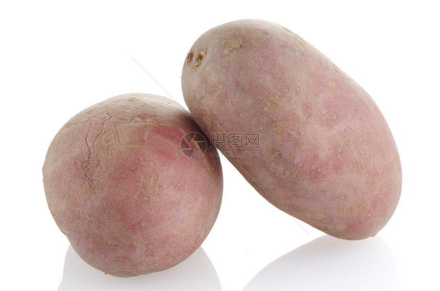 红土豆白色根菜土豆红色蔬菜图片
