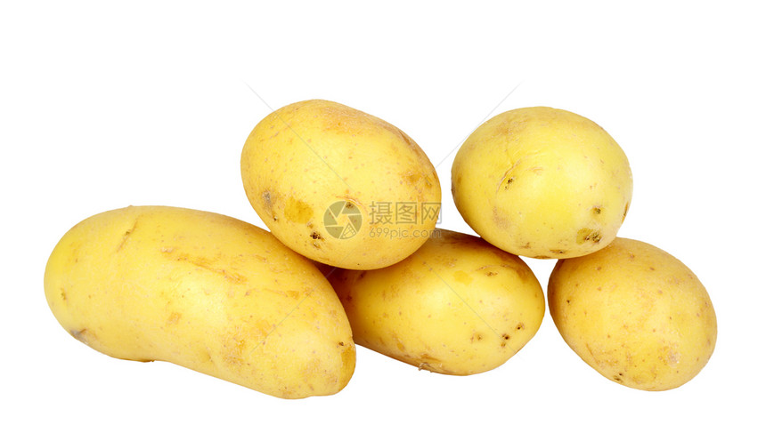 黄生土豆堆积食物白色工作室蔬菜黄色农业宏观团体棕色淀粉图片