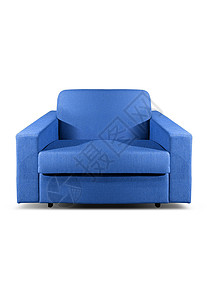 蓝色沙发家具皮肤休息椅子装饰风格扶手长椅红色客厅背景图片