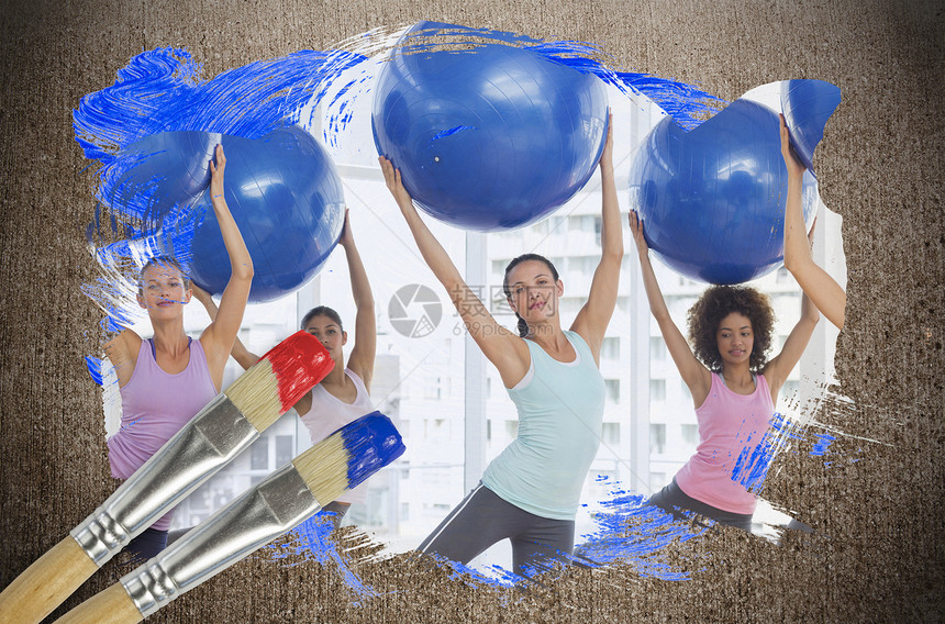 体育馆健身课综合形象图象风化健身室健身房护理蓝色桌子绘图地面烂片艺术图片