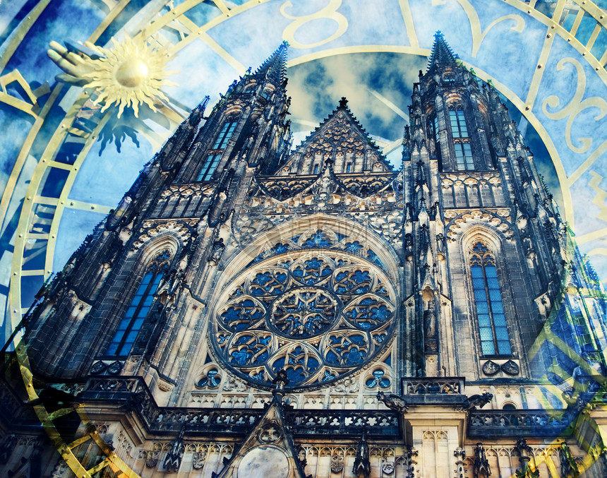 布拉格城市旅游旅行基督天文精神历史性纪念碑首都文化图片