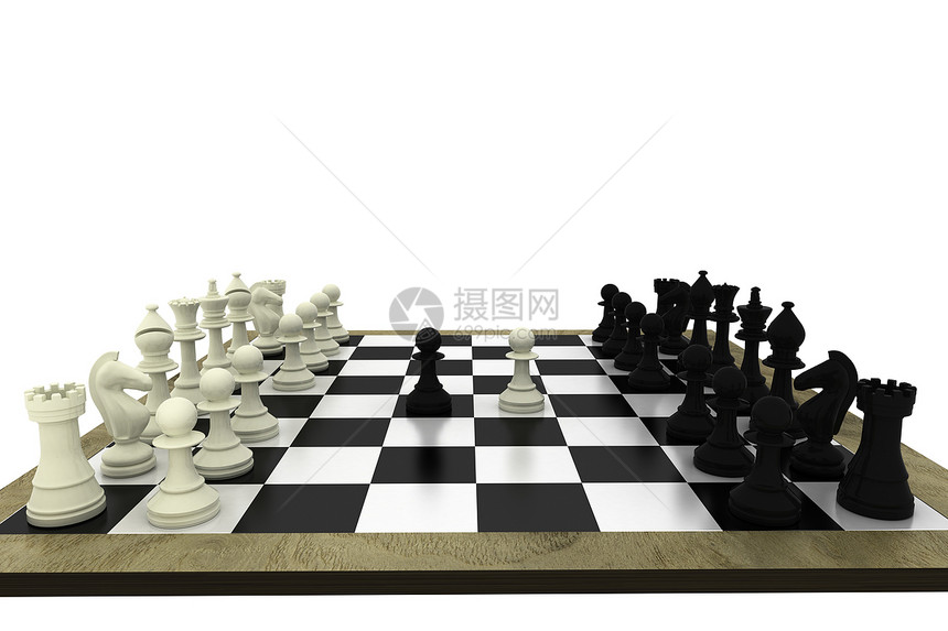 船上的黑白象棋碎片棋盘计算机主教闲暇游戏骑士数字女王黑色国王图片