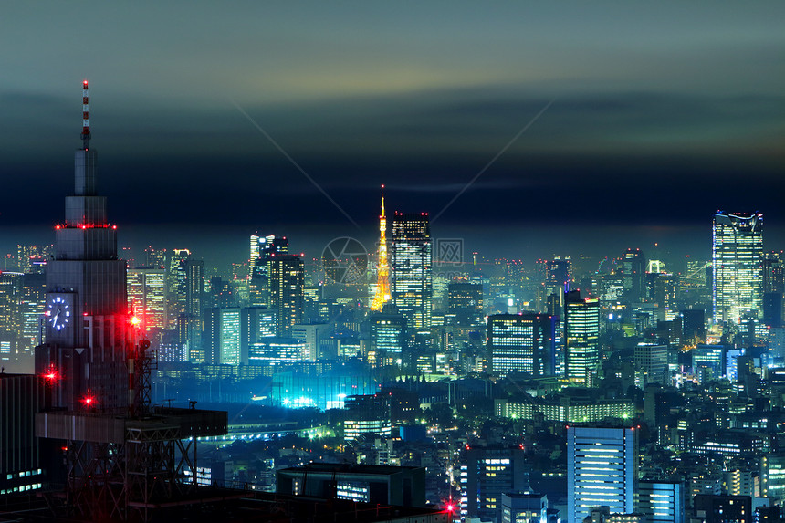 夜里东京市图片