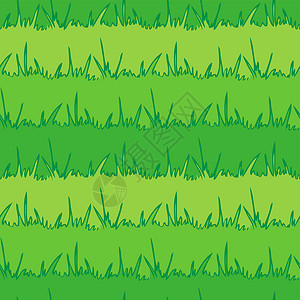 无缝植被背景 绿草 矢量背景图片