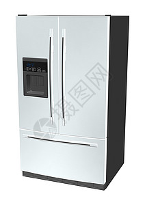 Refrictor 调出器冷却器厨房电冰箱器具白色机器茶点背景图片