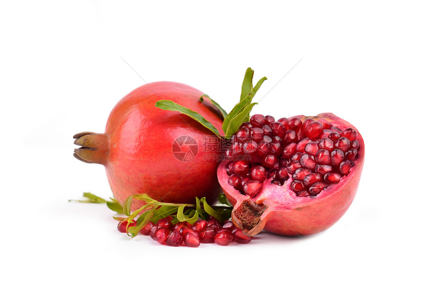 石榴甜点水果情调异国红色农业白色食物种子热带图片