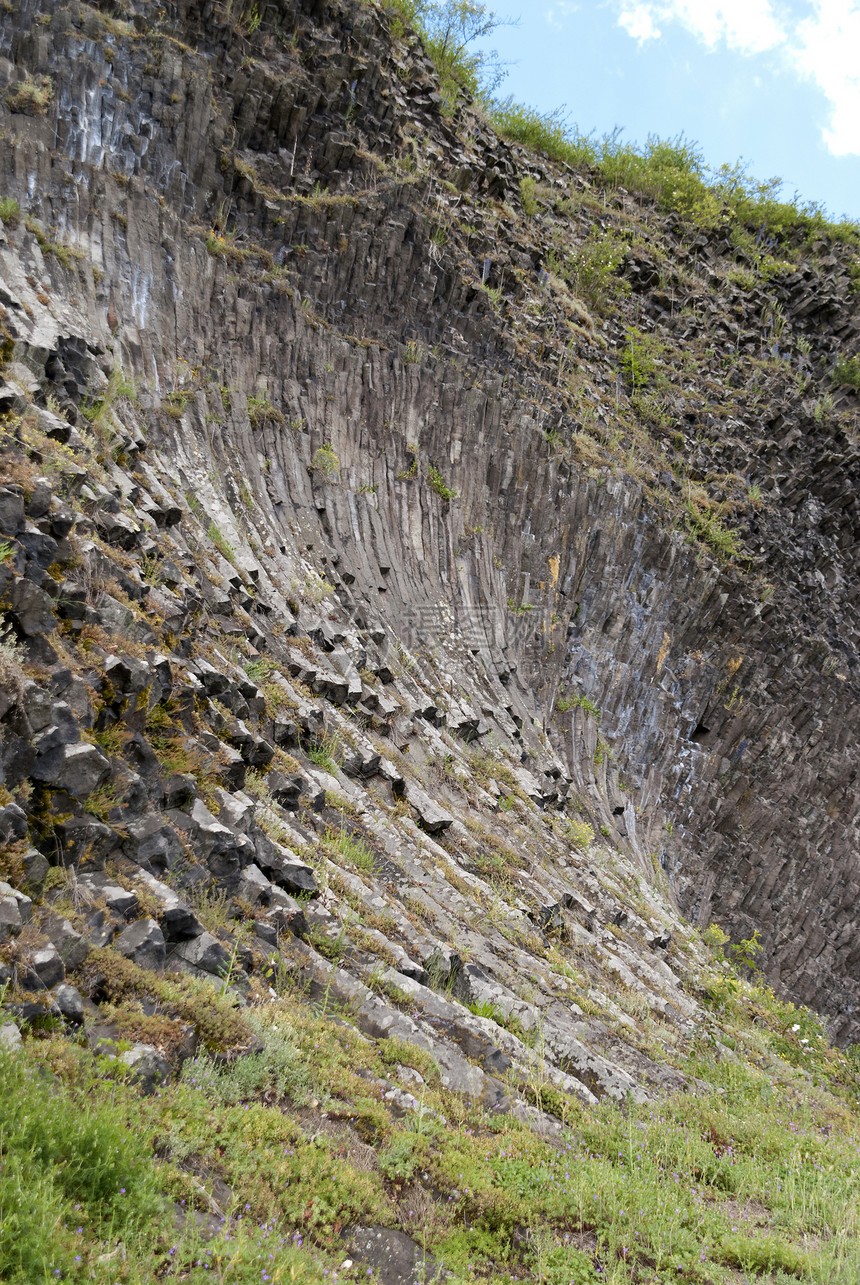 德国的火山公园斯坦地质学石头火山材料旅行火山岩山脉岩石图片