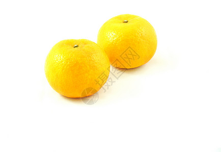 两个橙色白色水果背景图片