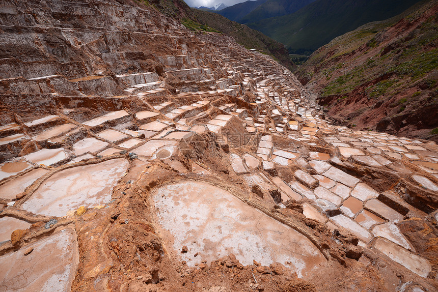 Inca盐盐养殖场旅游拉丁农场文化池塘文明图片