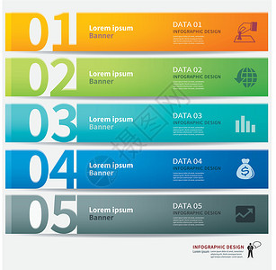 数字编号素材标签编号信息图表模板插画