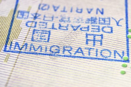 入境印章海关签证安全警卫护照边界控制检查国家邮票背景图片