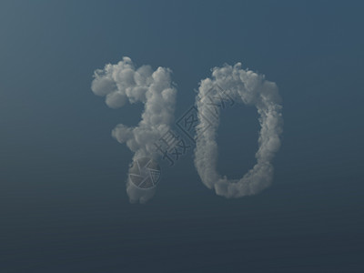 云云七十号纪念日数数多云天空插图数字数学蓝色周年生日背景图片