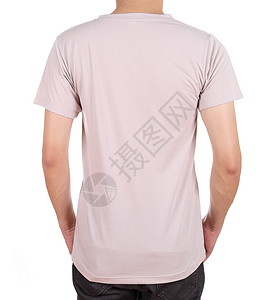 男人背面上空白的T恤衫成人黑色男生棕色冒充青少年衣服店铺广告衬衫背景图片