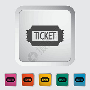 车票闲暇剧院绘画戏剧标签艺术抽奖活动入口节日背景图片